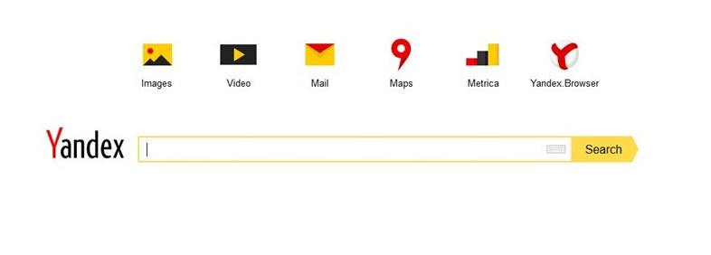 International Yandex Home Page